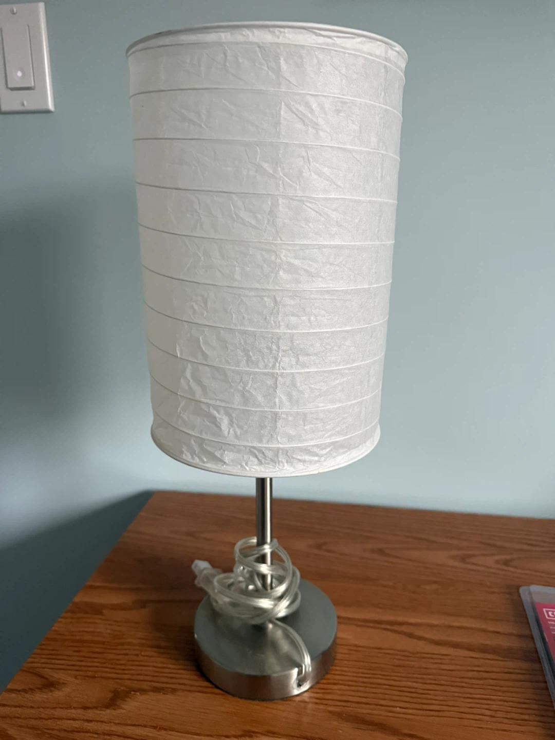 White Paper Shade Table Lamp - photo 2