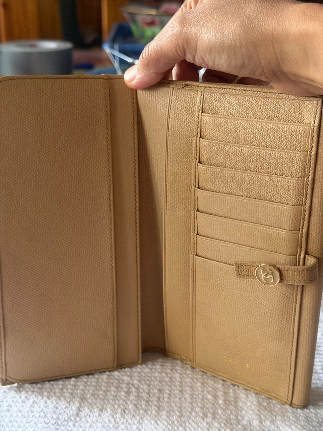 Chanel Caviar Skin Long Wallet Beige - photo 4