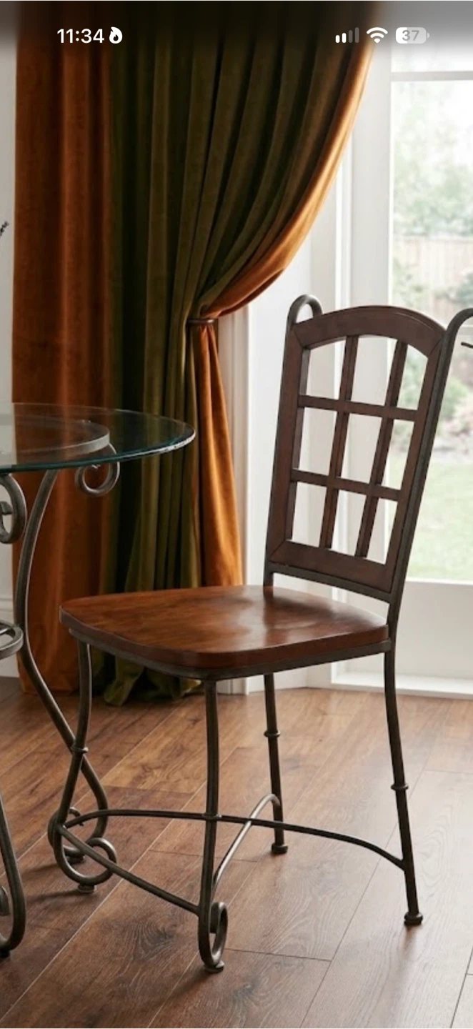 Bistro Table Set traditional, with Two Chairs - photo 4