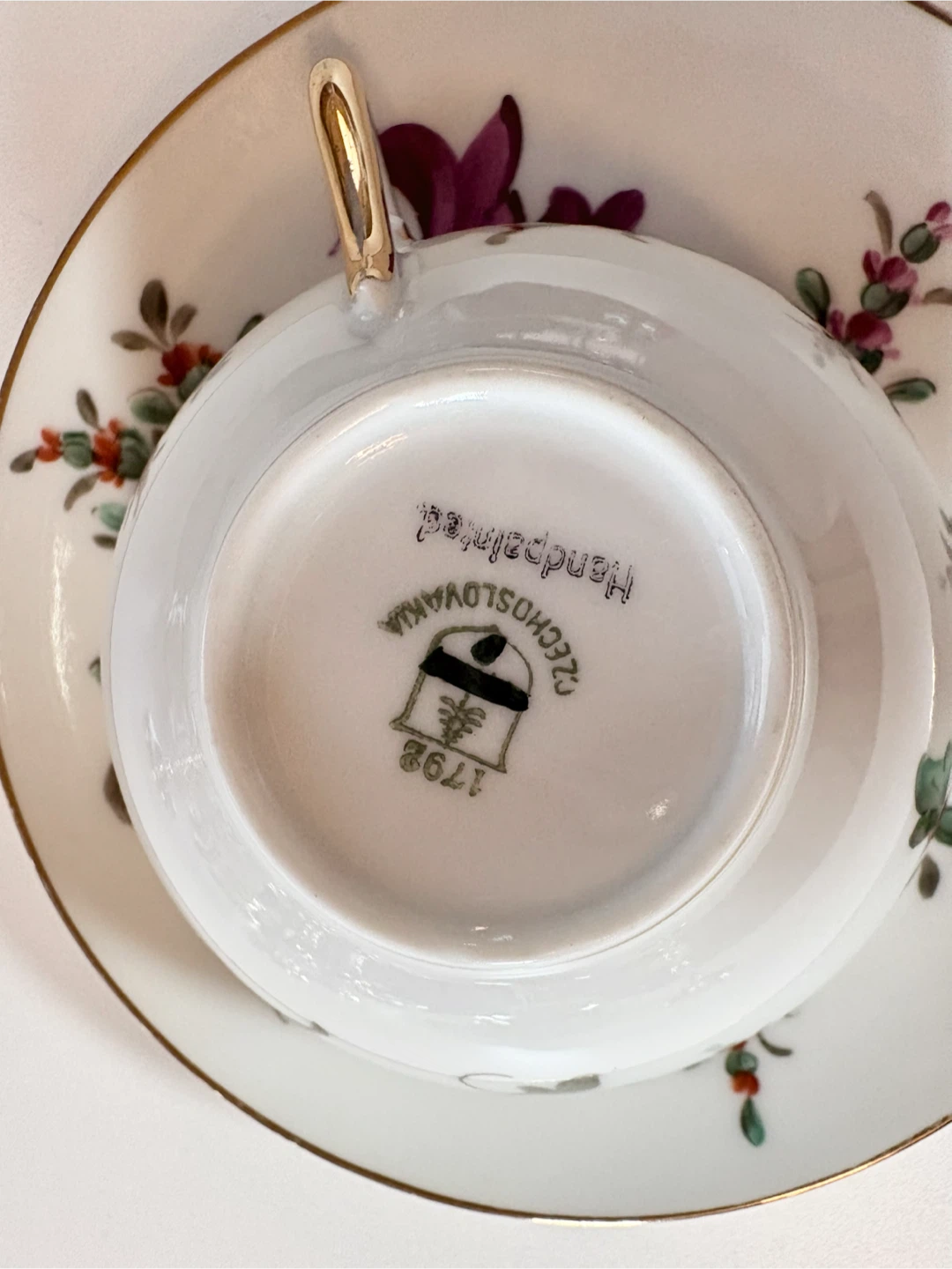 Vintage Hand-Painted Czechoslovakian Tea Set - photo 4