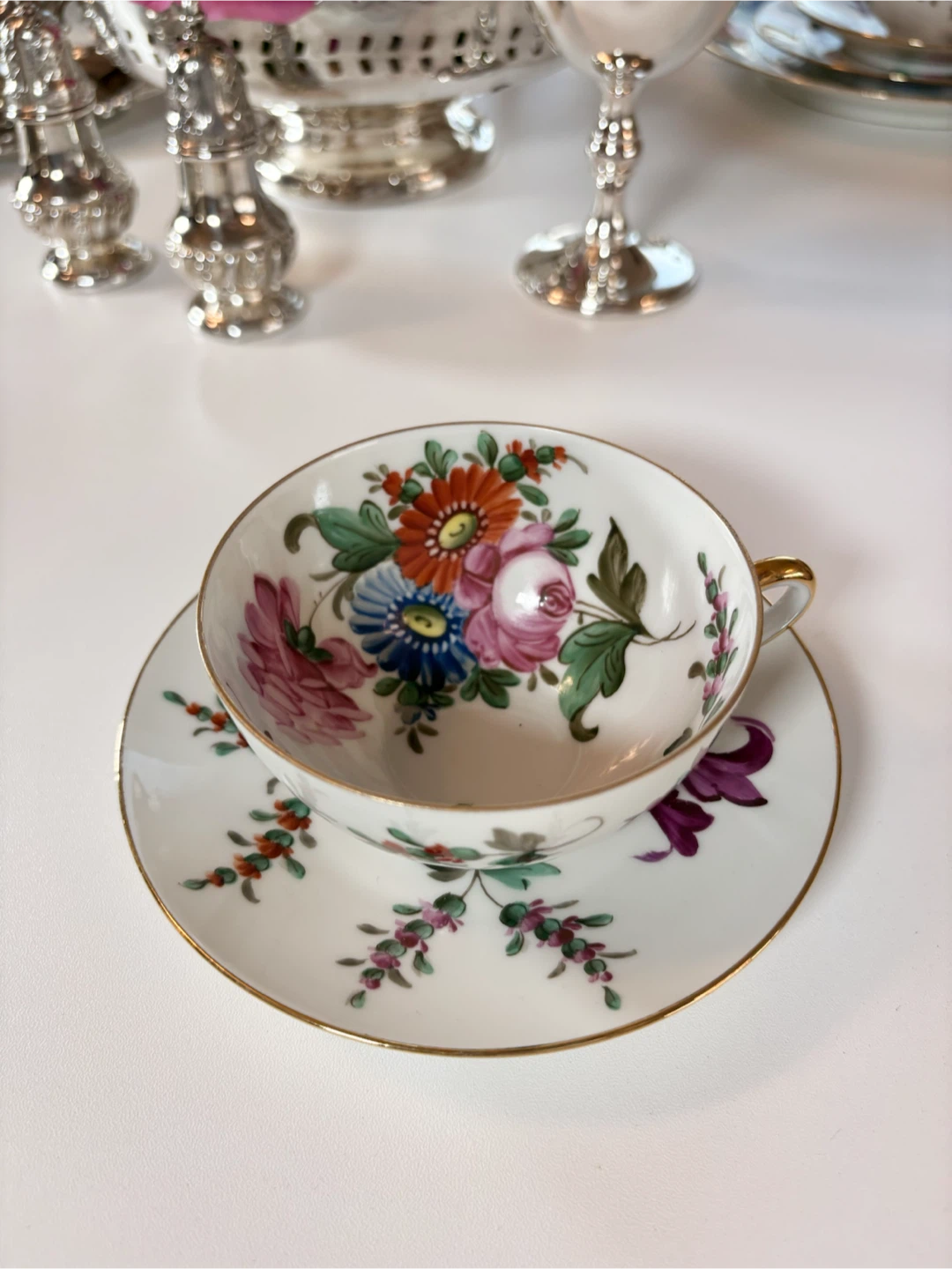Vintage Hand-Painted Czechoslovakian Tea Set - photo 5