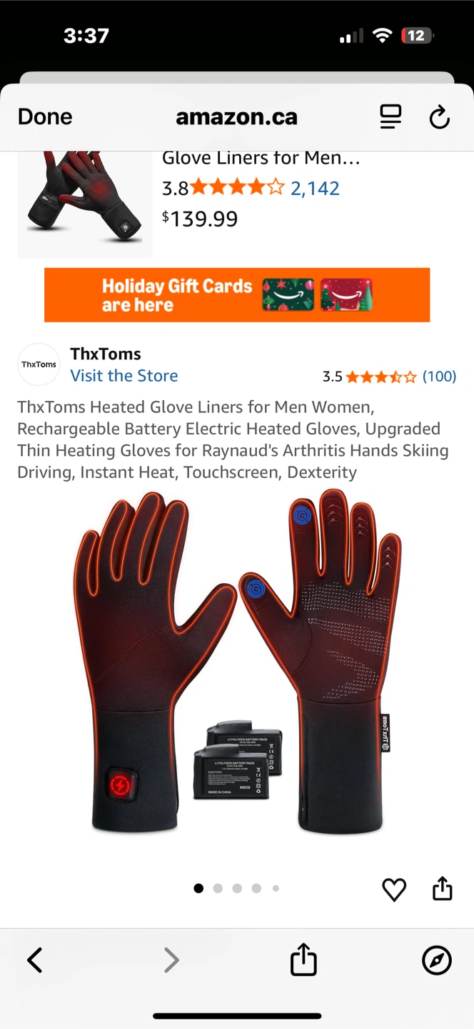 ThxToms Electric Heated Glove Liners - photo 3