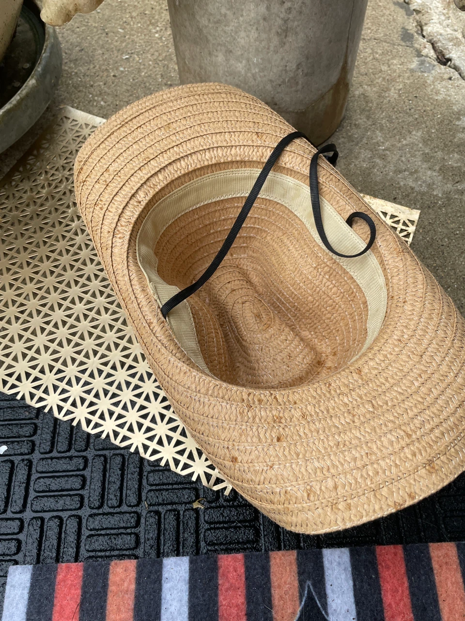 Straw Cowboy Hat with Adjustable Chin Strap - photo 3