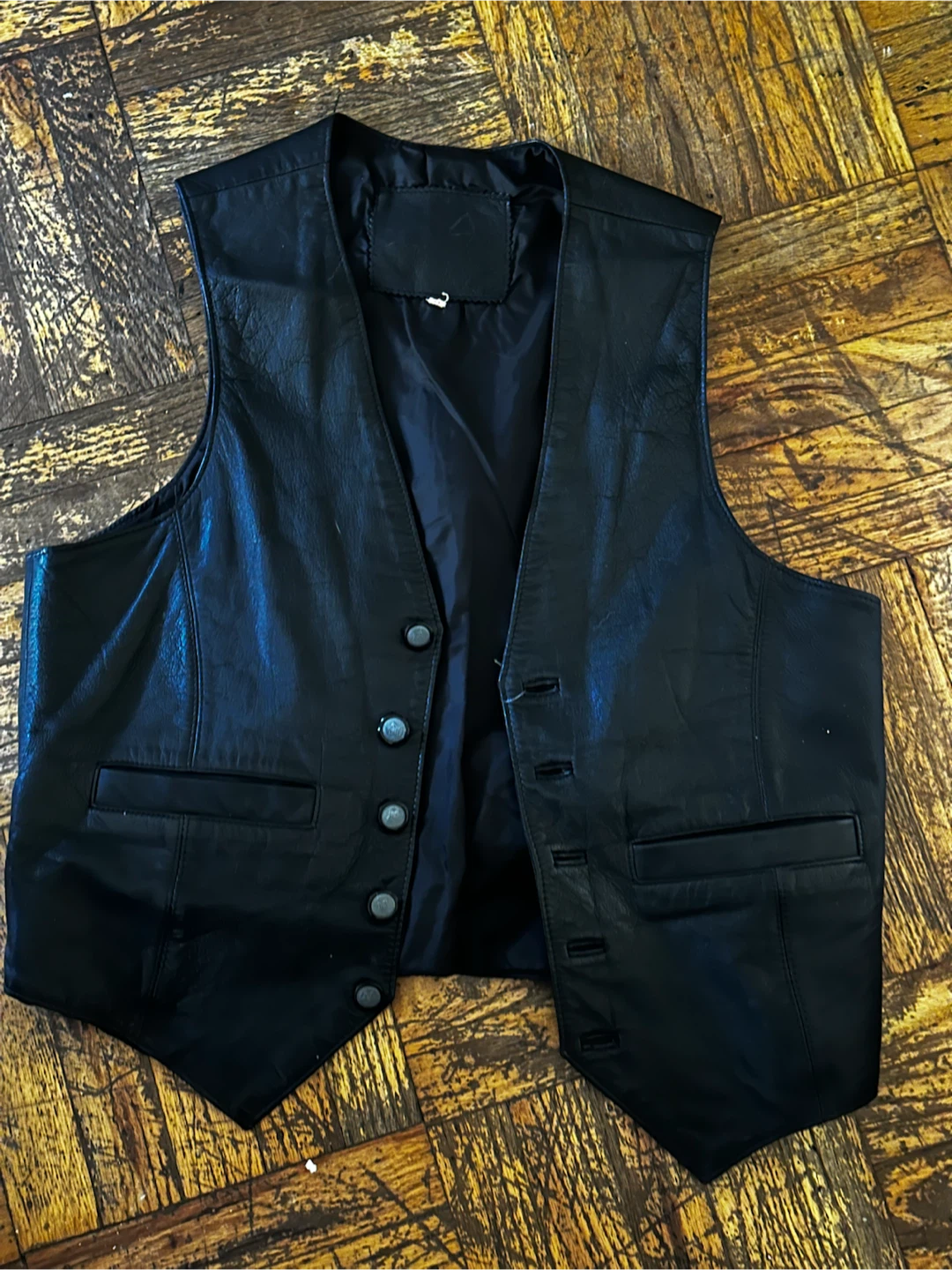 Vintage xl leather vest