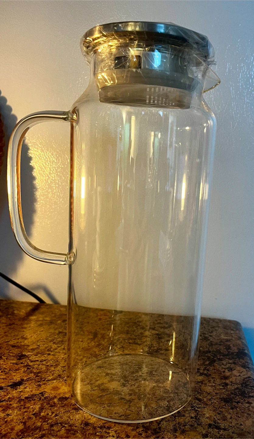 Brand New Clear Glass Pitcher