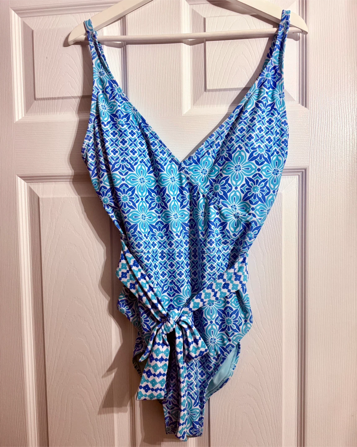 Stella Parker Blue Patterned One-Piece Swimsuit