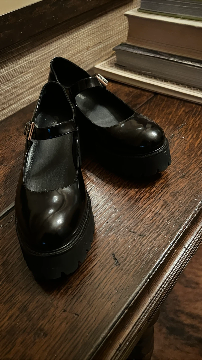 Jeffrey Campbell Black Platform Mary Janes
