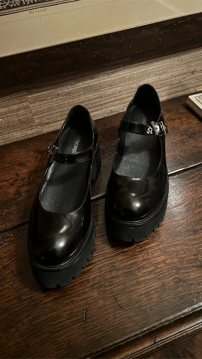 Jeffrey Campbell Black Platform Mary Janes - photo 2