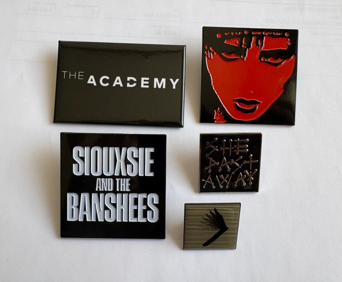 Set of 5 Music Band Enamel Pins