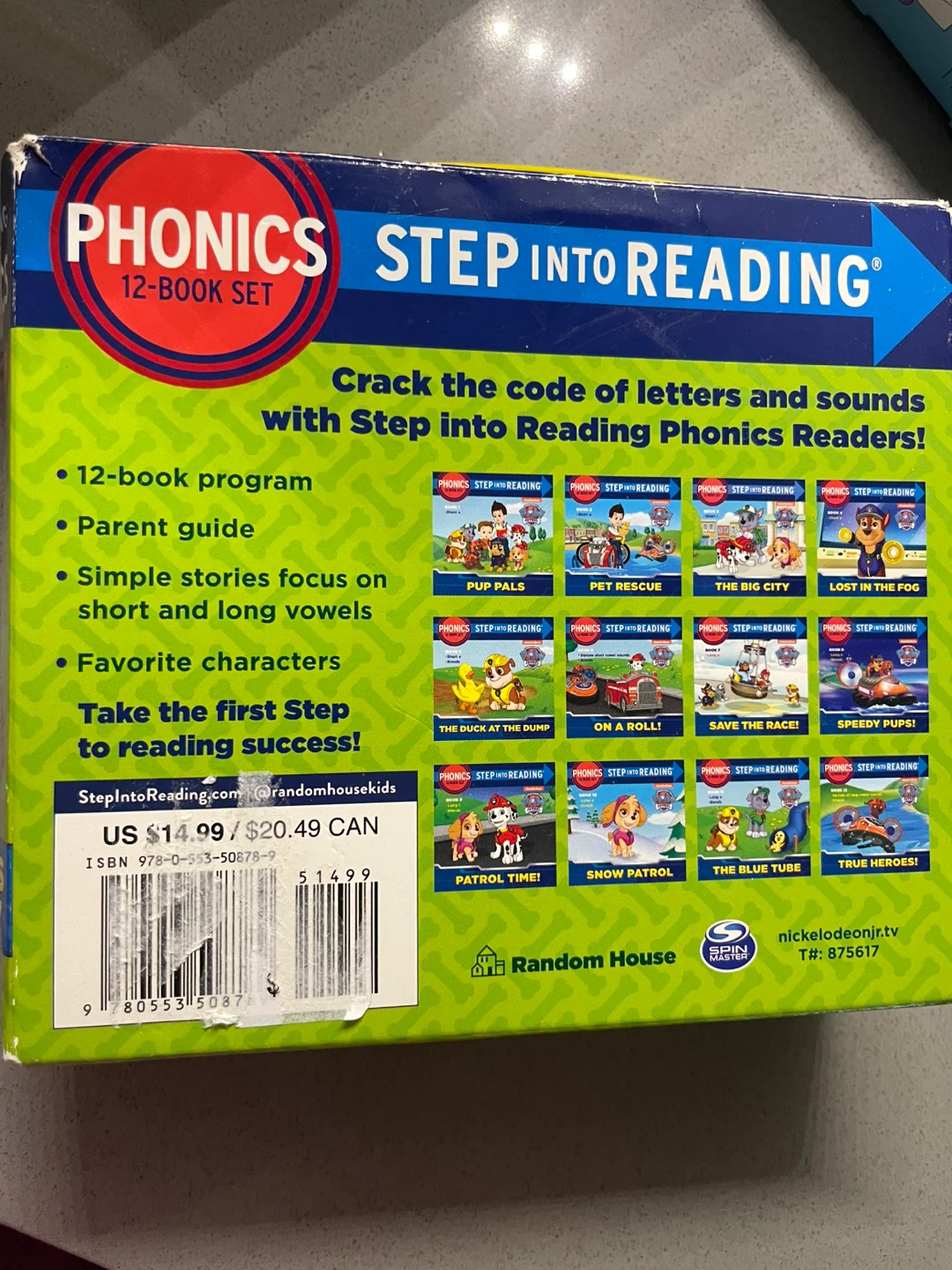 Paw Patrol Step Into Reading 12-Book Phonics Set - photo 3