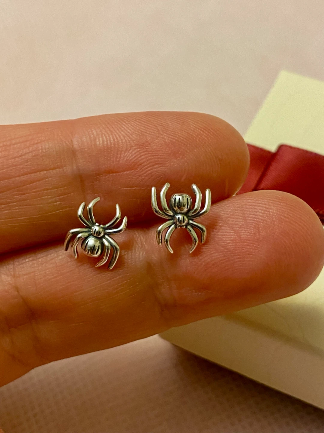 Sterling Silver Spider Stud Earrings - photo 3