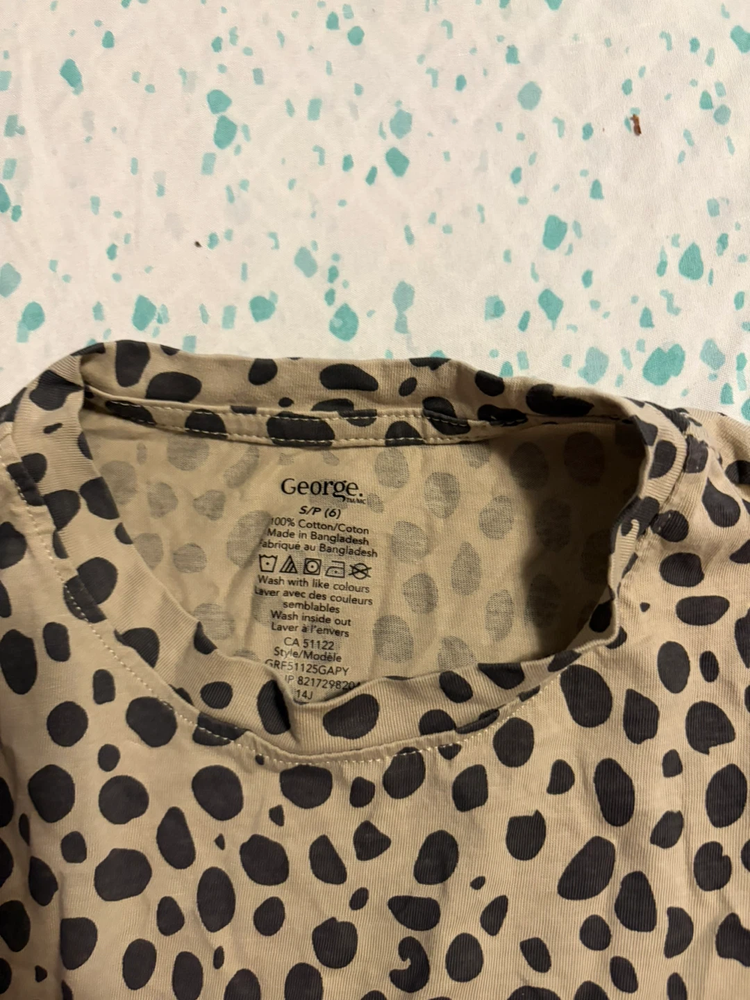 George long sleeve leopard print top - photo 2