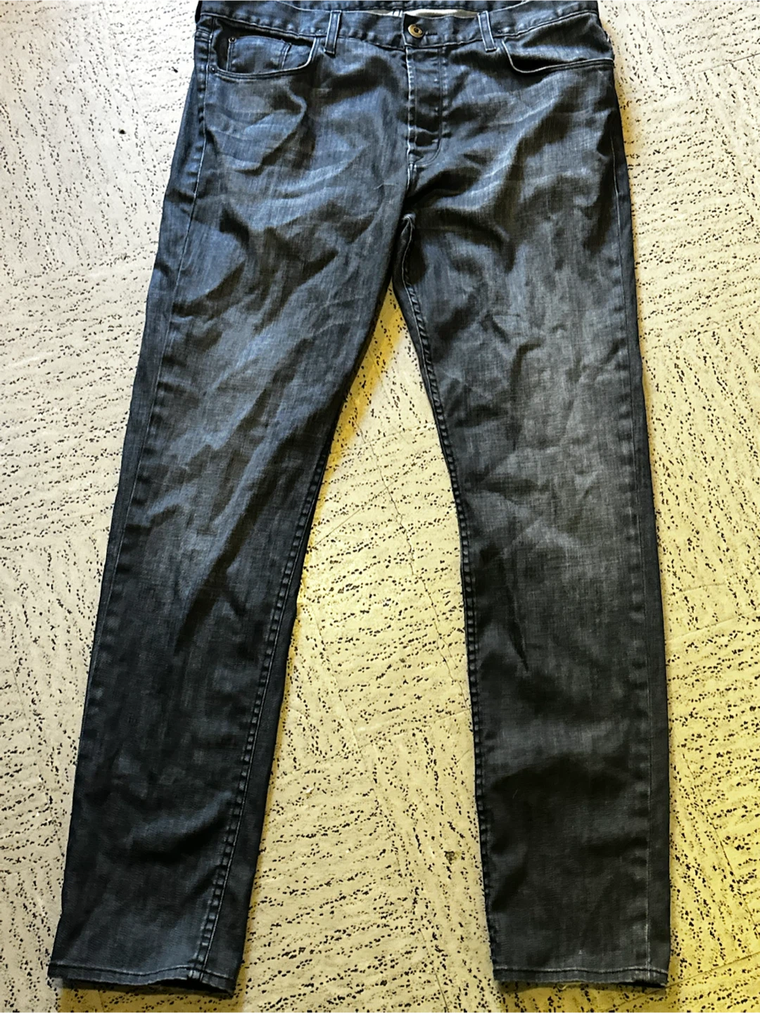 Hudson Sartor Slouchy Skinny Jeans 34x32 Virtue Gray