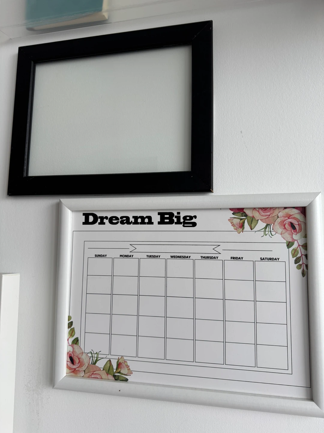Dry Erase Calendar & black white draw board bundle - photo 2
