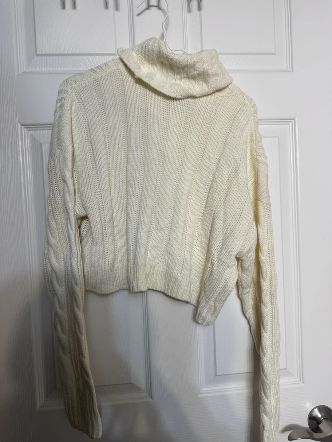 Streetwear Society Cream Cable Knit Turtleneck - photo 3