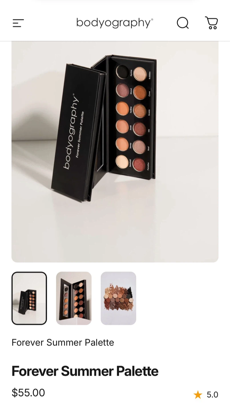 bodyography Forever Summer Palette