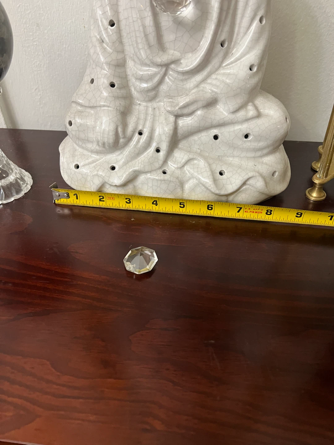 Ceramic Buddha Figurine with Crackle Glaze - photo 4