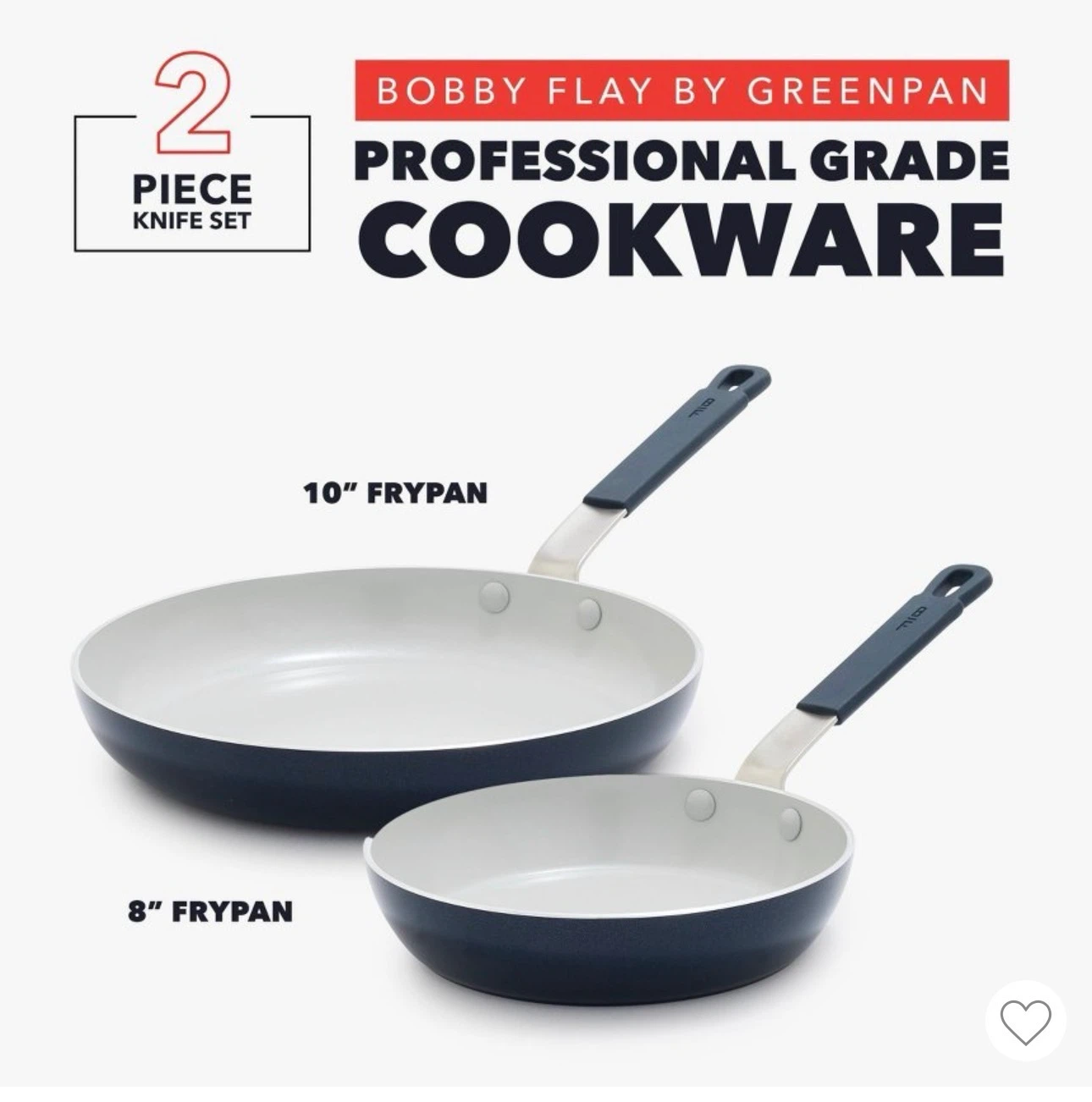 Bobby Flay by GreenPan 2-Piece Frypan Set - photo 3