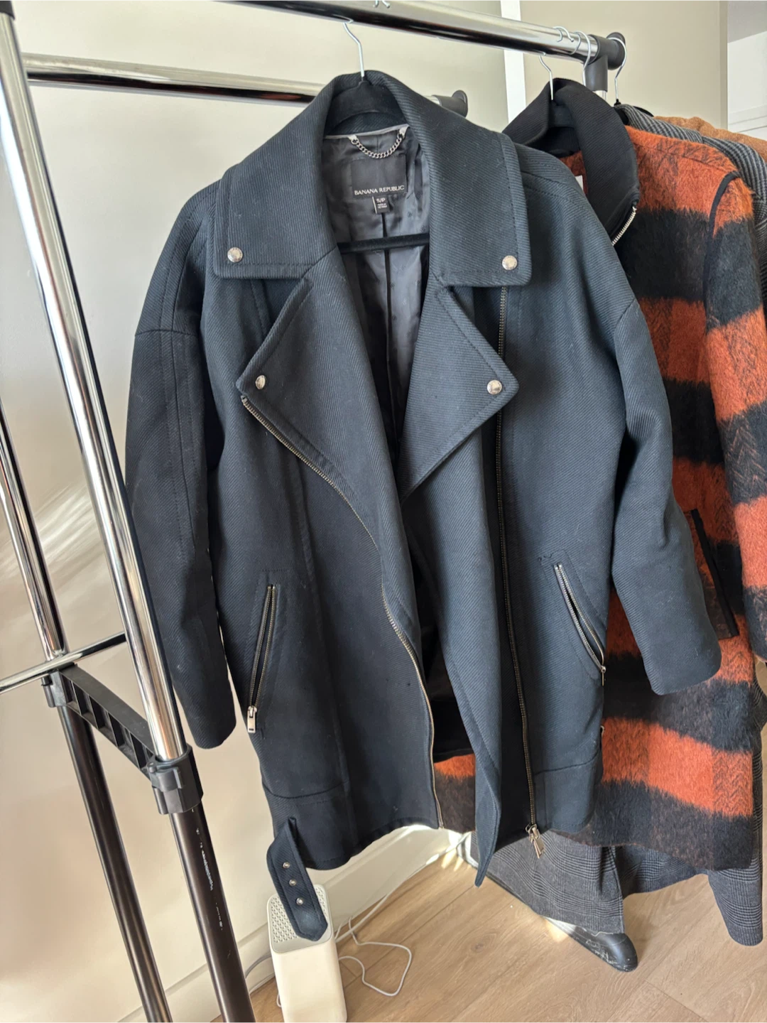 Banana Republic Black Moto Coat - photo 2