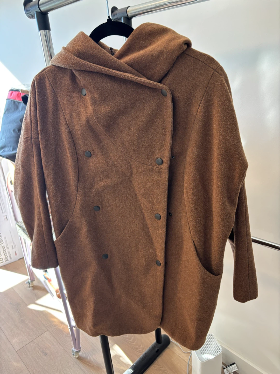 Korean Brand Brown Wool-Blend Coat - photo 4