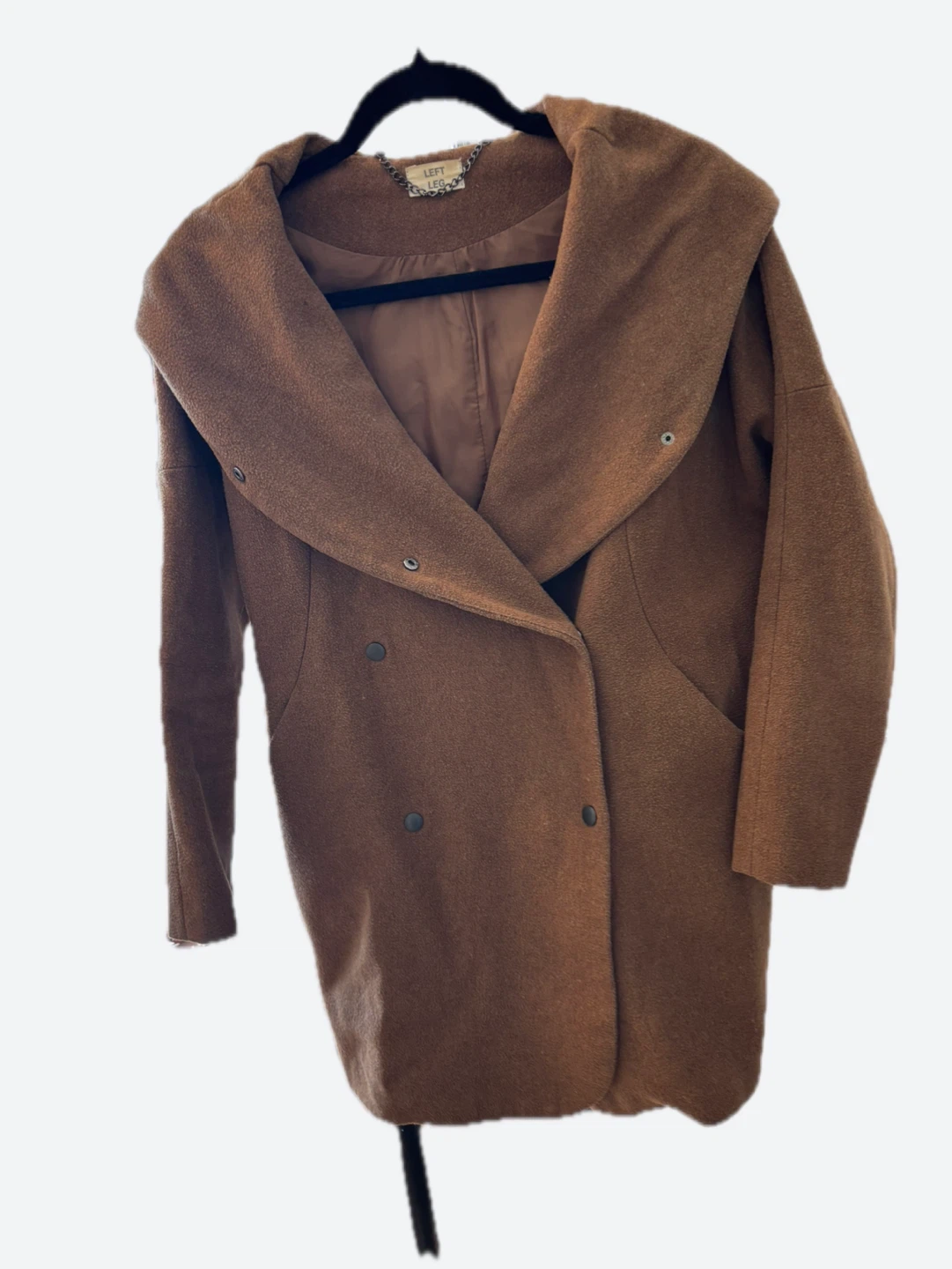 Korean Brand Brown Wool-Blend Coat - photo 3