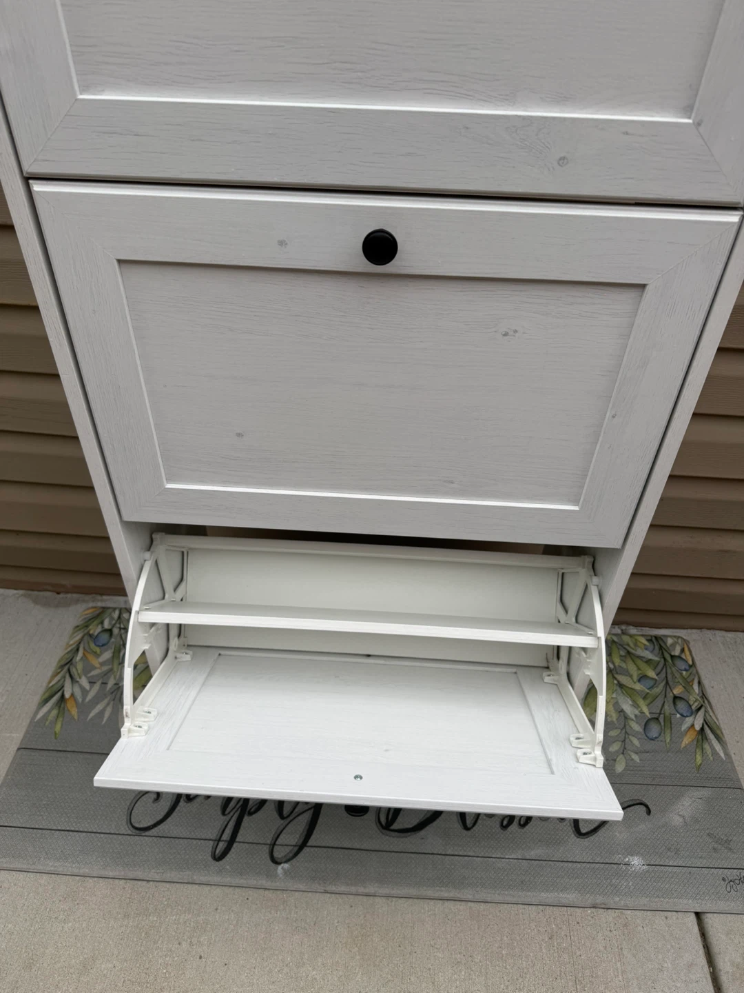 White 3-Tier Shoe Cabinet Storage Unit - photo 4