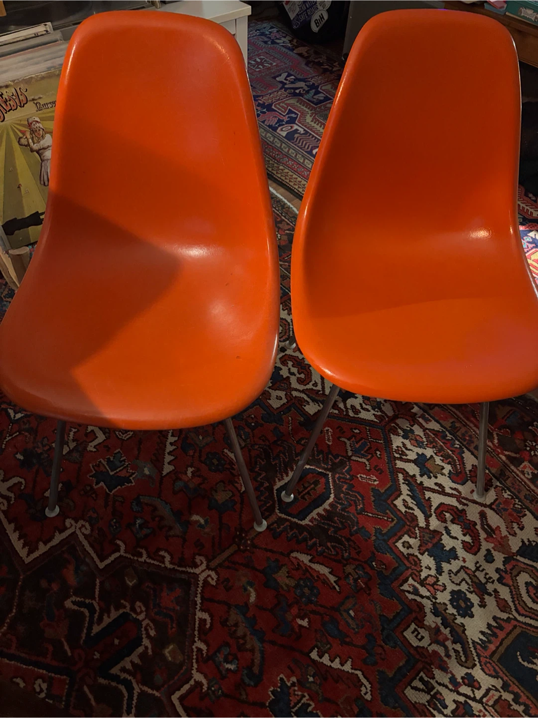 Herman Miller Eames Fiberglass Side Chairs