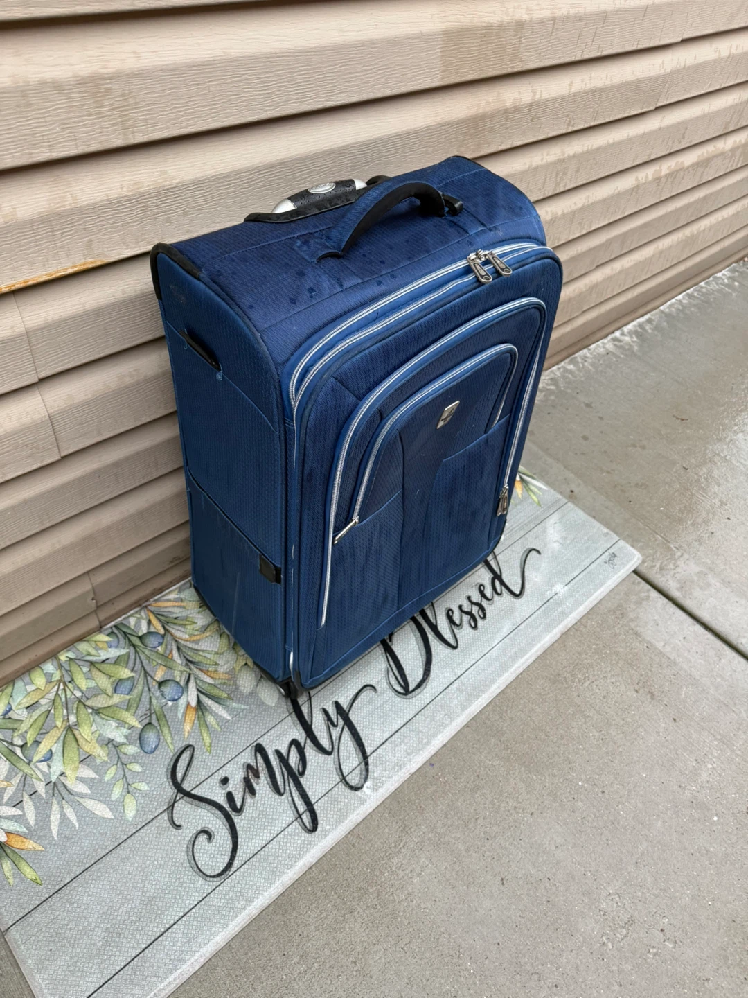 Blue Rolling Suitcase - photo 2