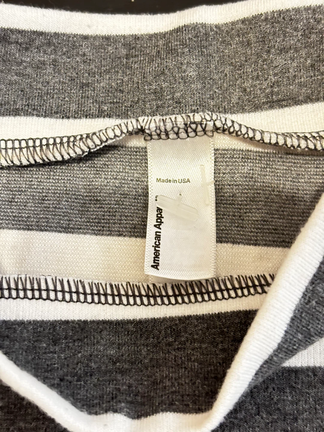 American Apparel Striped Mock Neck Tee - photo 4