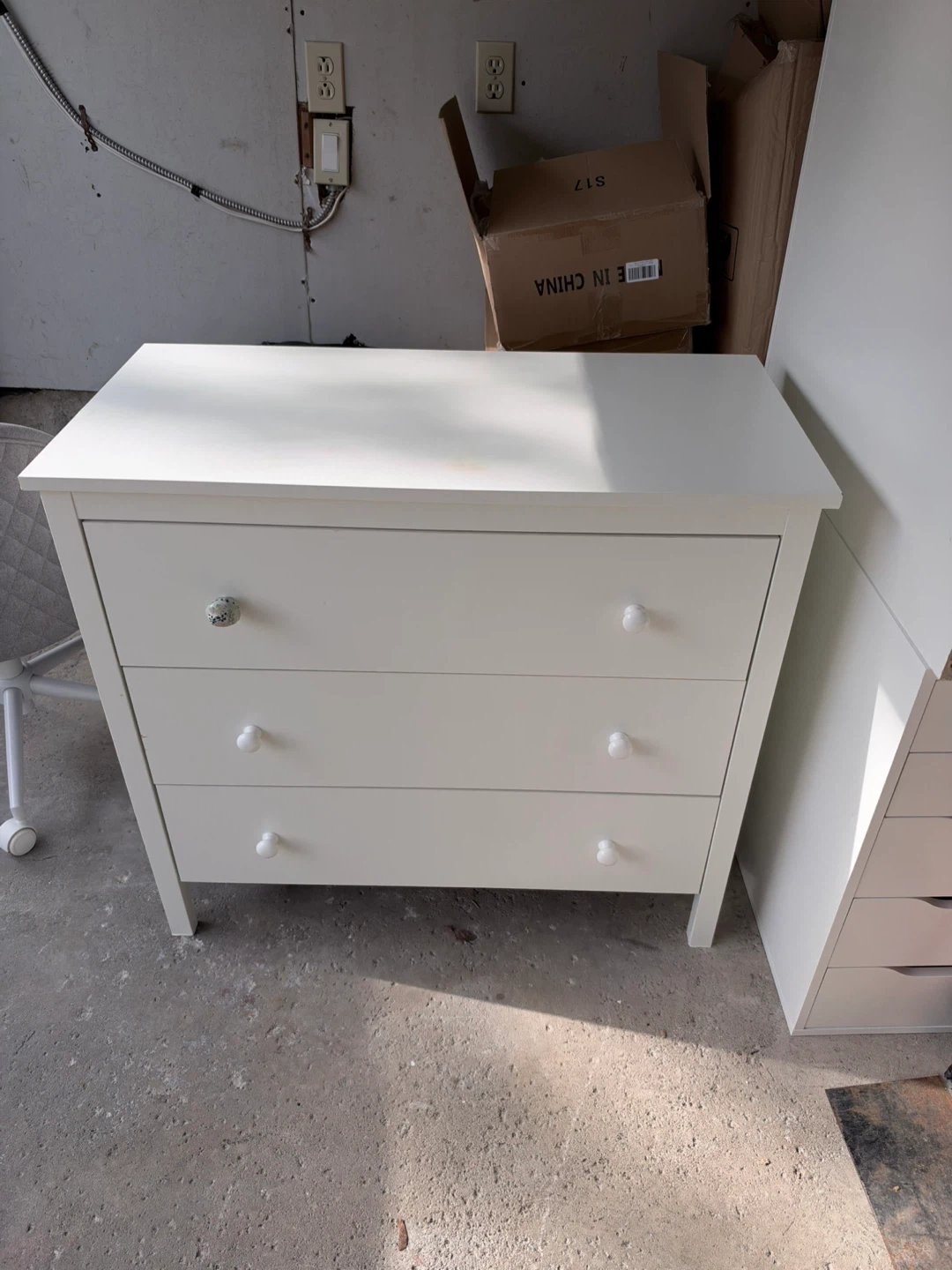 IKEA White 3-Drawer Dresser