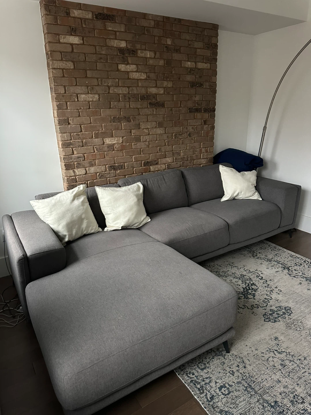 Dark Grey Sectional Sofa - photo 2