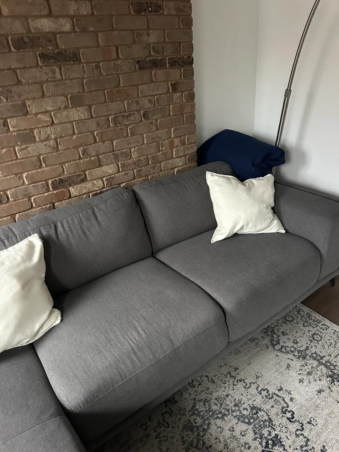 Dark Grey Sectional Sofa - photo 4