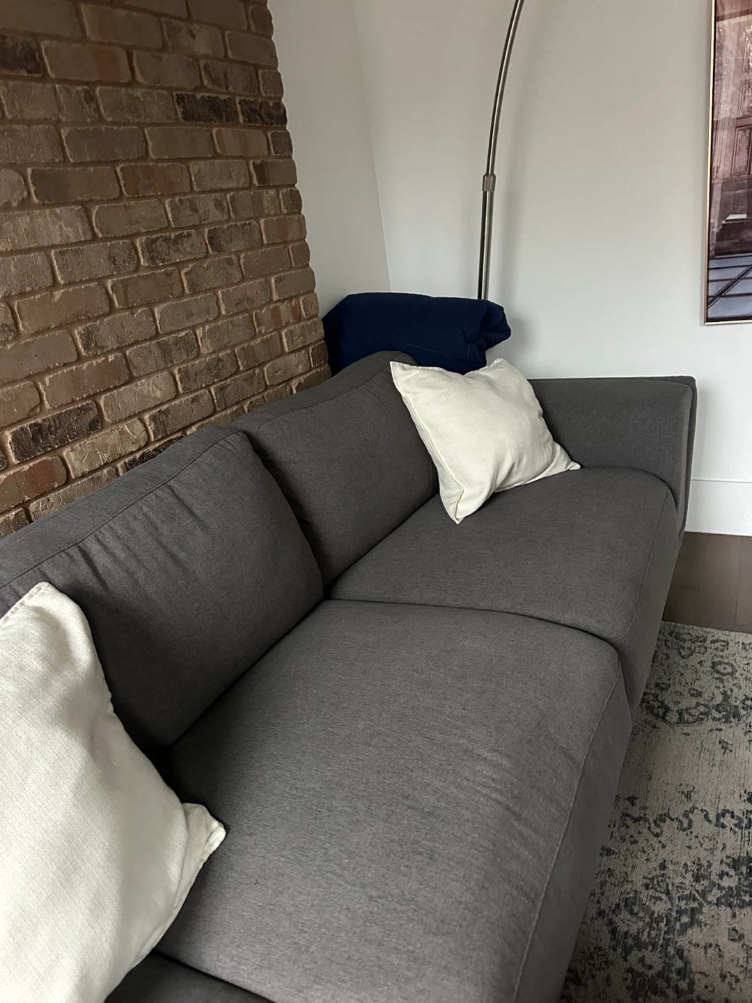 Dark Grey Sectional Sofa - photo 5