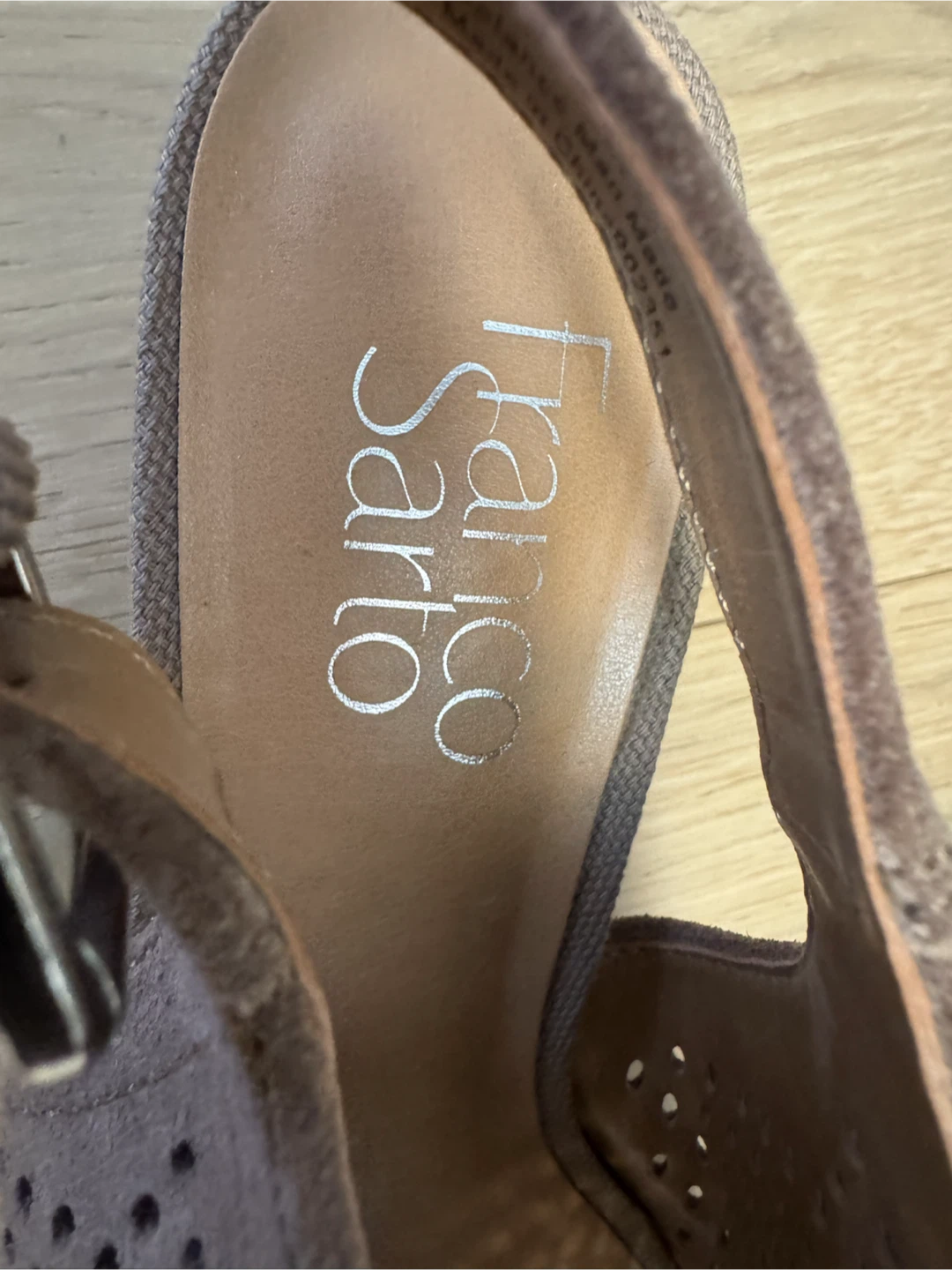 Franco Sarto Perforated Suede Sandals - photo 4