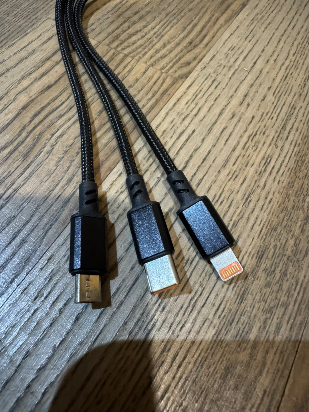 3-in-1 Braided USB Charging Cable