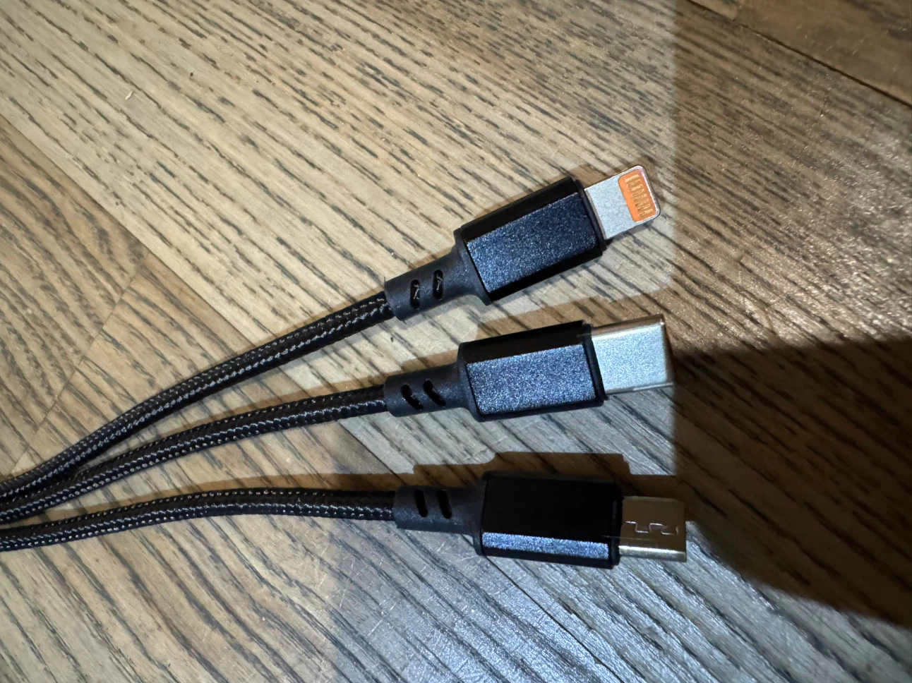 3-in-1 Braided USB Charging Cable - photo 3