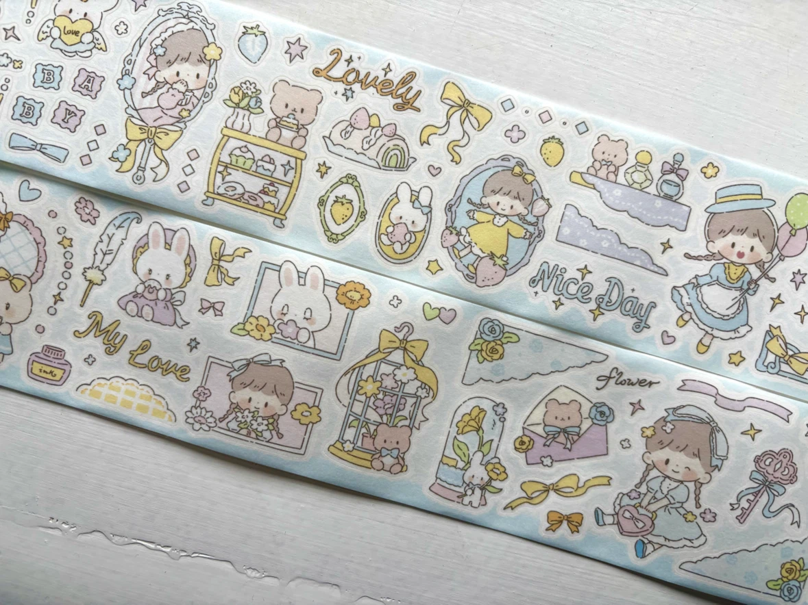 ~3ft Tea Party Molinta Sticker Tape