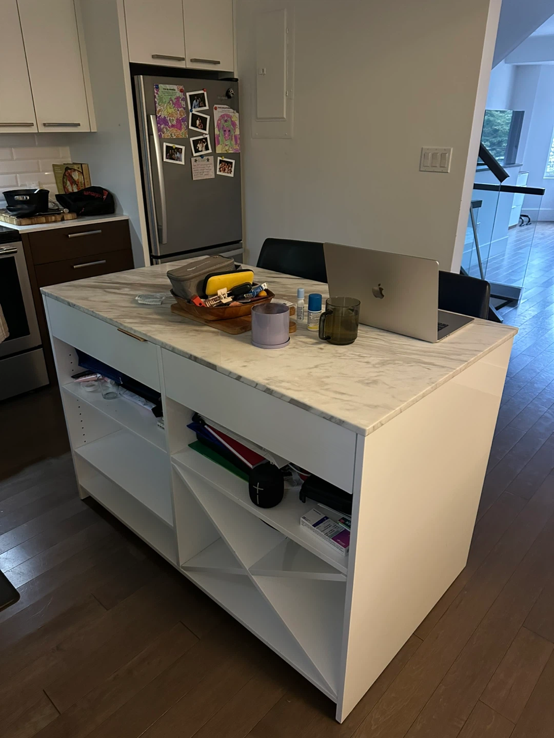 Fabulous real marble kitchen island - photo 3