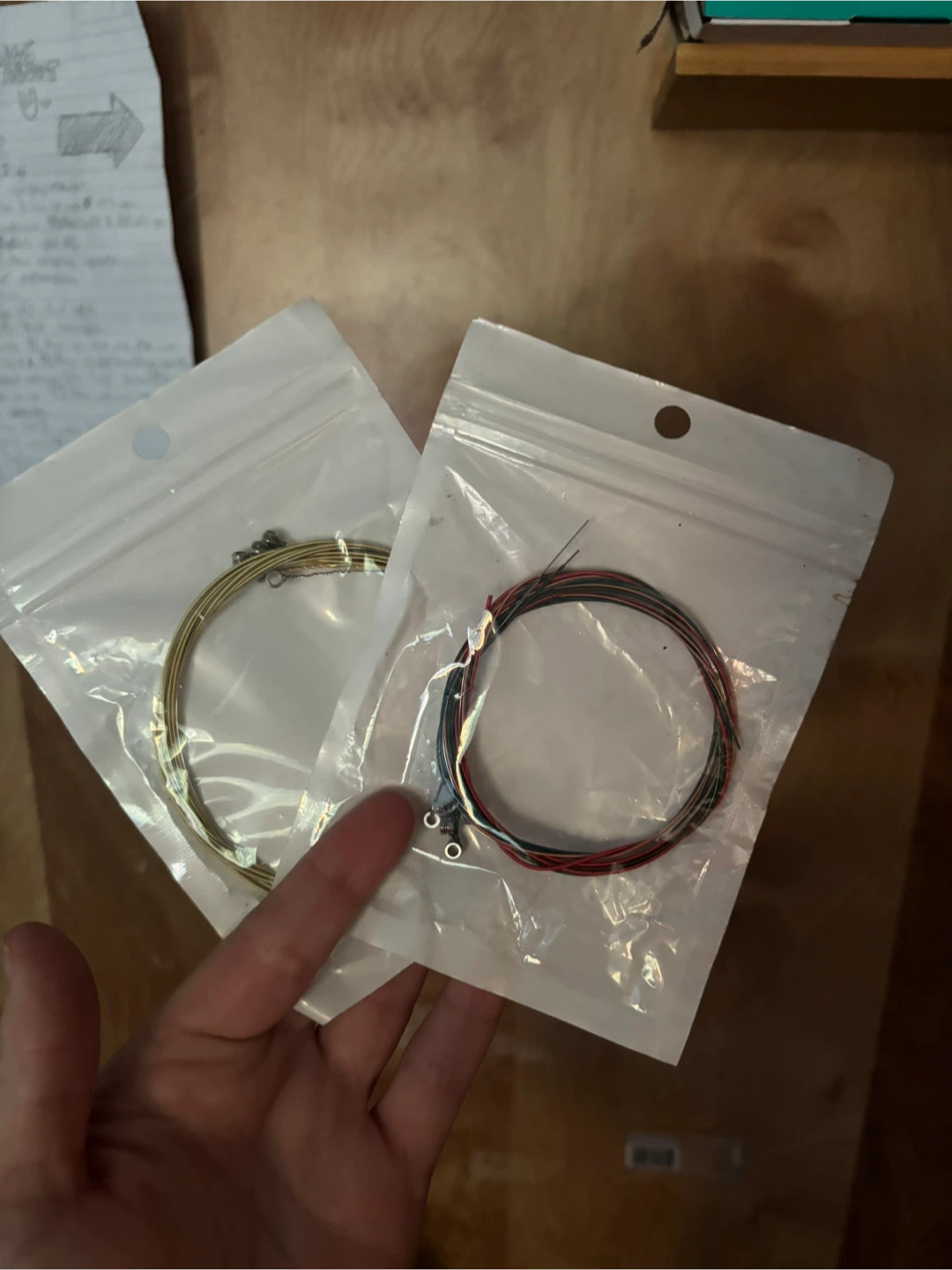 Acoustic and electric guitar strings