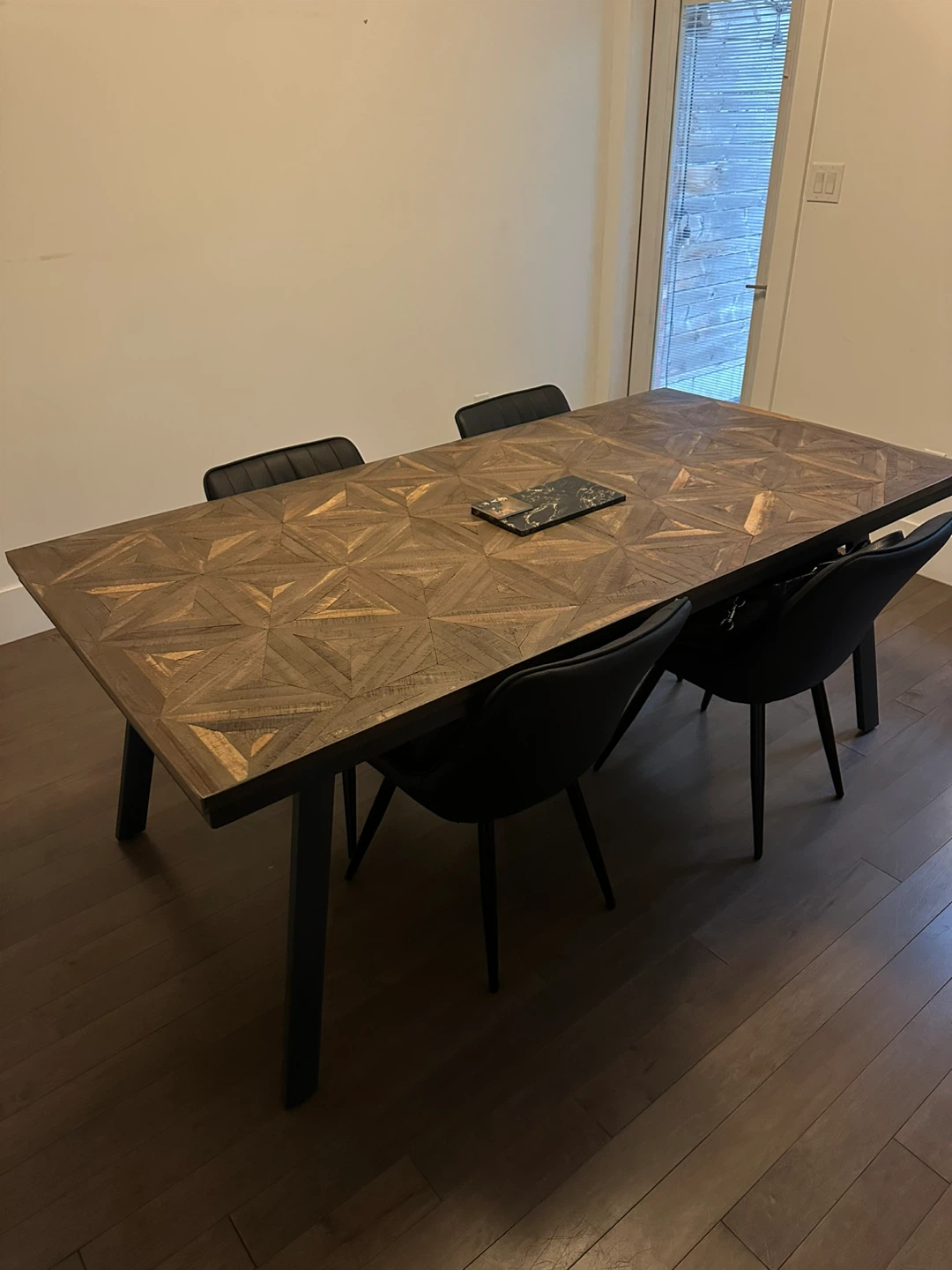Dinning set: Wood Dining Table and 4 chairs
