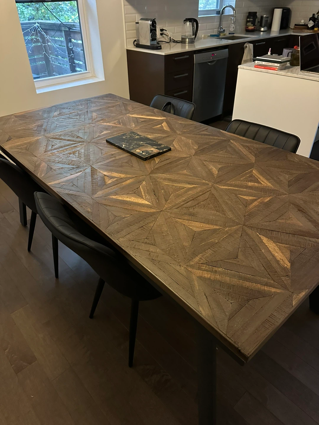 Dinning set: Wood Dining Table and 4 chairs - photo 3