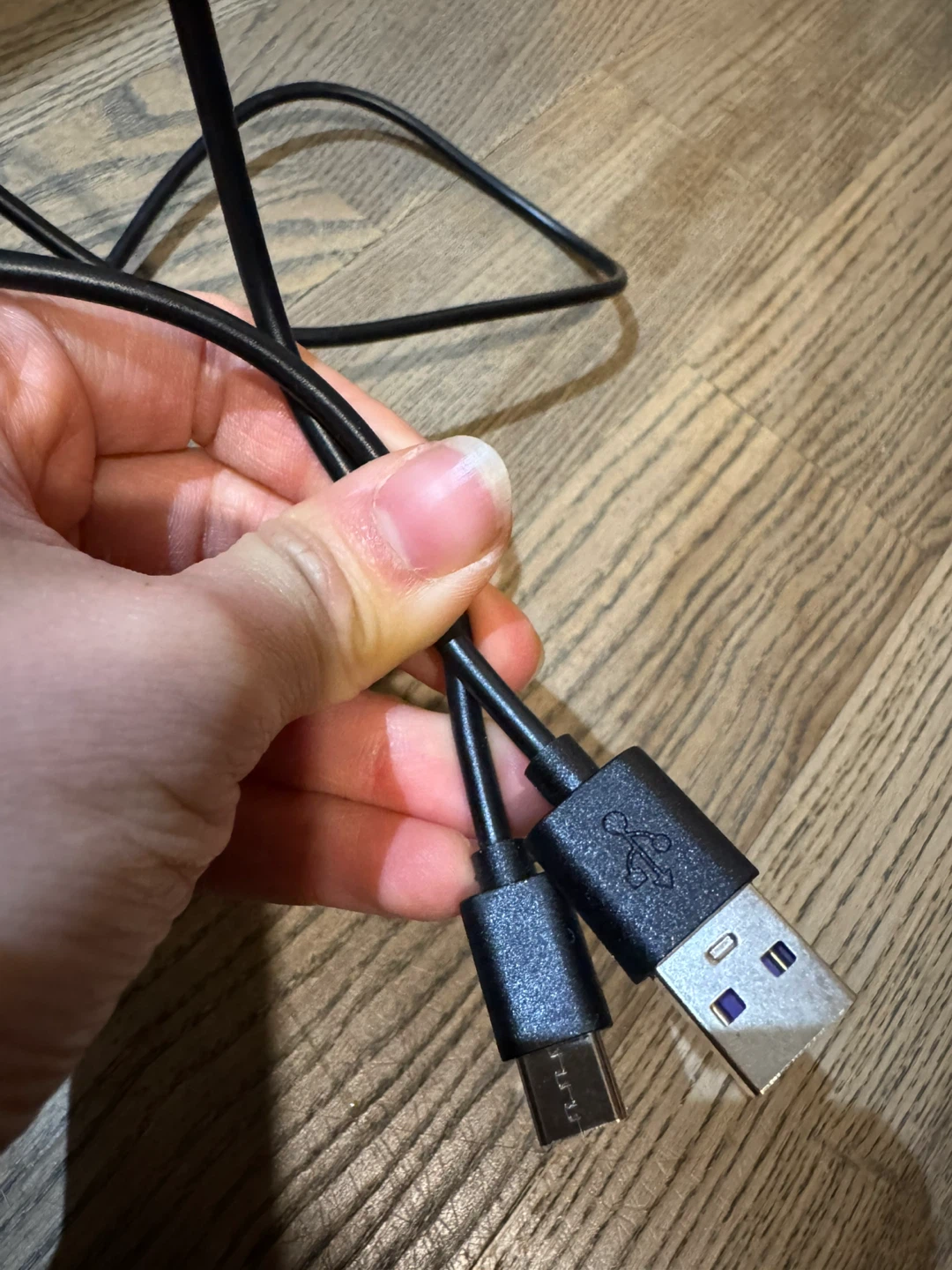 Black USB-A to Micro-USB Cable - photo 2