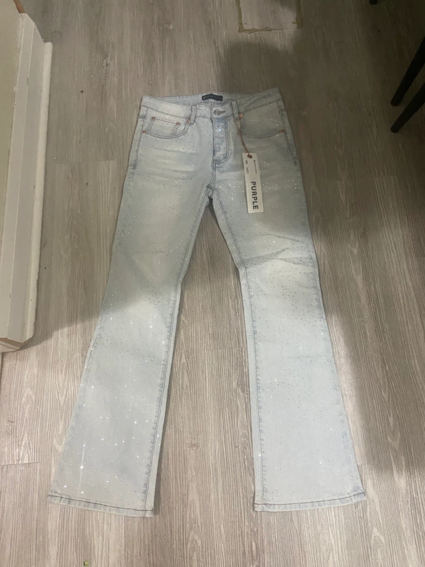 Purple Brand Rhinestone Denim Jeans Size 30