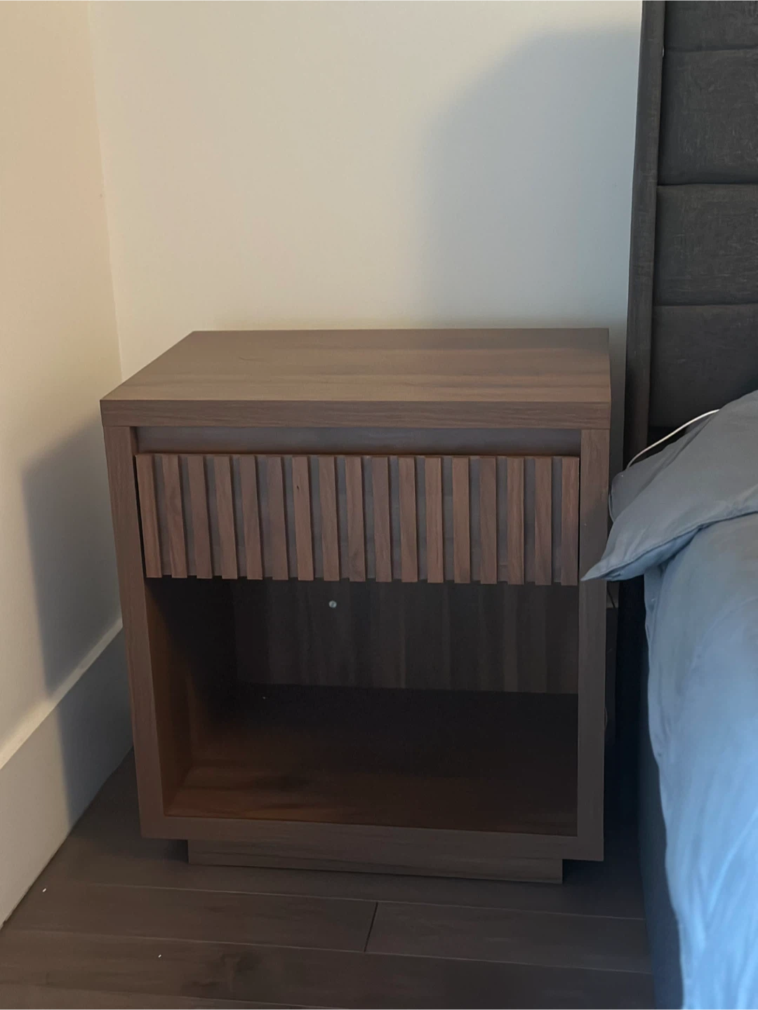 Wooden nightstand with drawer