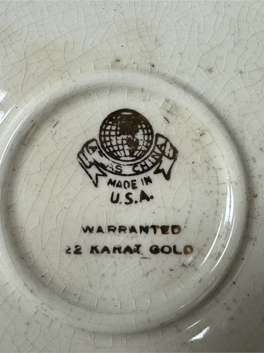 Vintage Warranted 22 Karat Gold Decorative Plate - photo 4