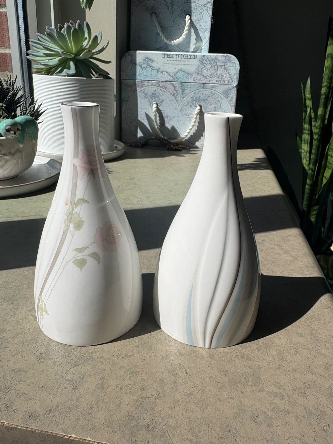Two Royal Doulton Impressions Willow Wisp Vases