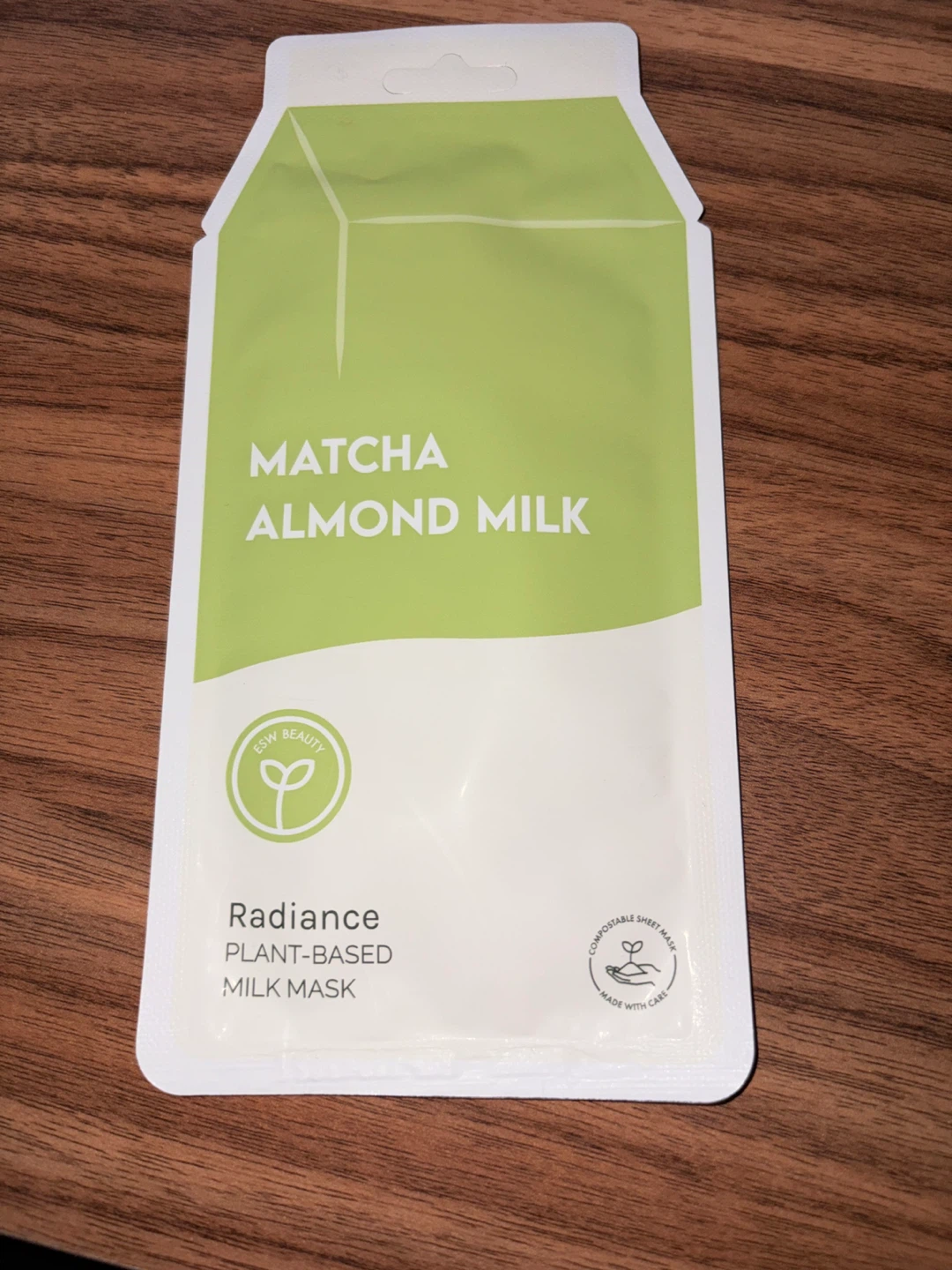 ESW Beauty Matcha Almond Milk Plant-Based Mask