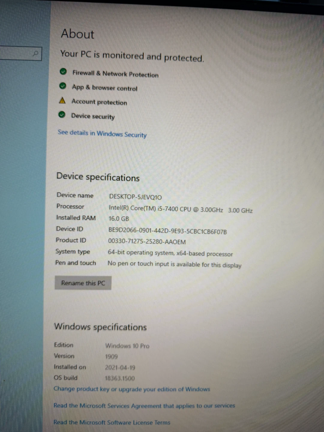 Lenovo ThinkCentre i5 / 16GB RAM / 500GB SSD / DisplayPort - photo 3