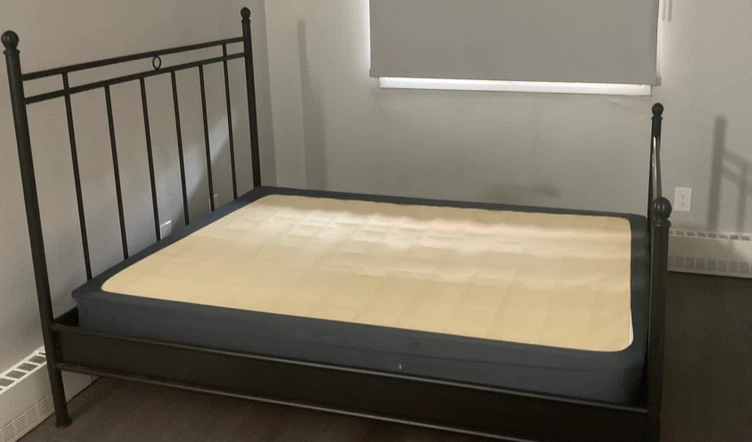 Black Metal Bed Frame Queen