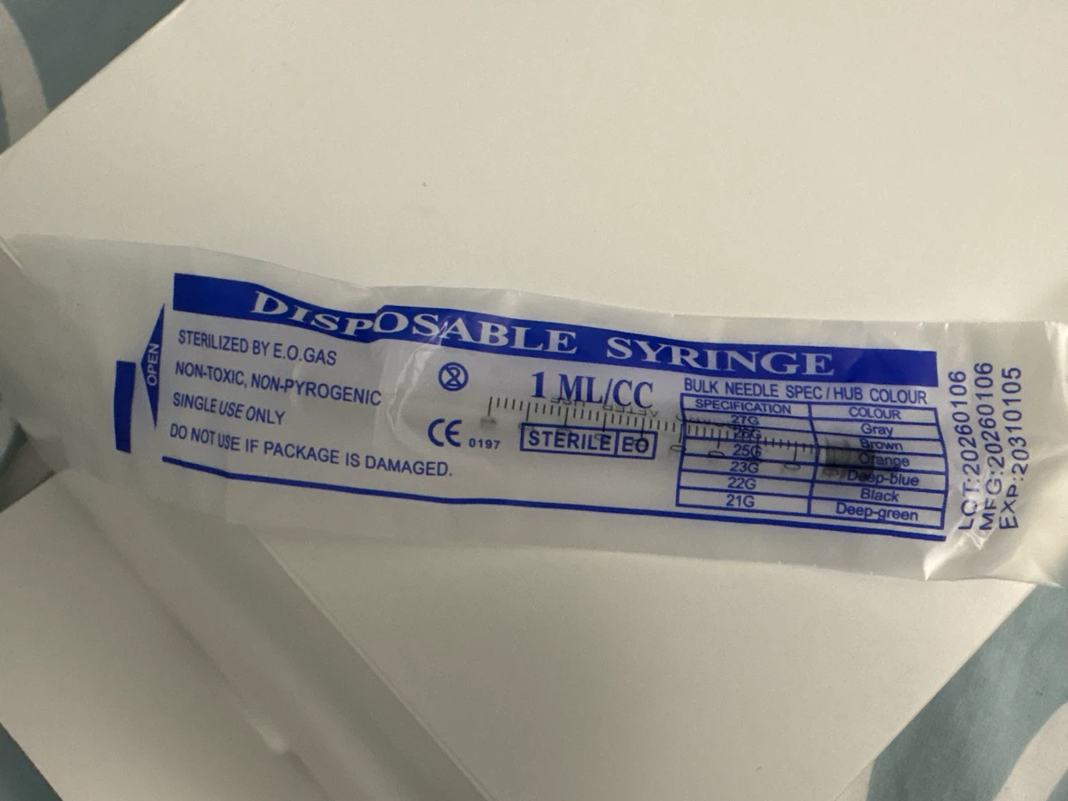 1 mL Disposable Sterile Syringes (15 pieces) - photo 2